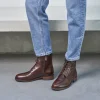 Femme Paire et Fils Boots-boots À lacets femme cuir marron