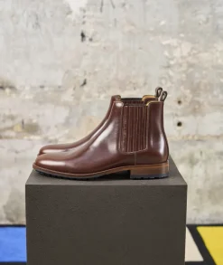 Homme Paire et Fils Bottines-Bottine western en cuir