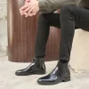 Homme Paire et Fils Bottines-Bottine western en cuir vernis