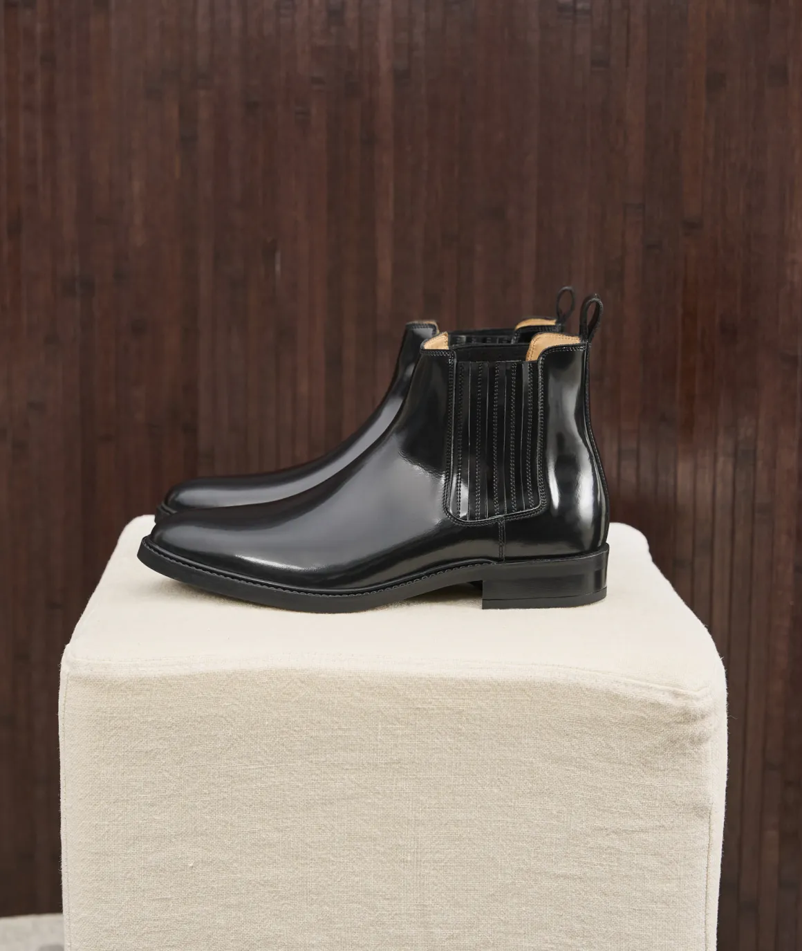 Homme Paire et Fils Bottines-Bottine western en cuir vernis