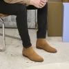 Homme Paire et Fils Bottines-Bottine western en daim