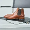 Homme Paire et Fils Bottines-Bottines chelsea À crampons en cuir 
