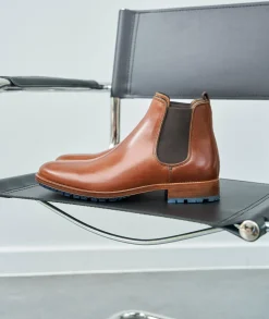 Homme Paire et Fils Bottines-Bottines chelsea À crampons en cuir 