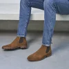 Homme Paire et Fils Bottines-Bottines chelsea commando daimfeuilles mortes
