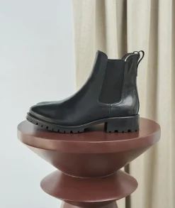 Femme Paire et Fils Boots-Bottines chelsea commando en cuir