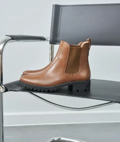 Femme Paire et Fils Boots-Bottines chelsea commando en cuir