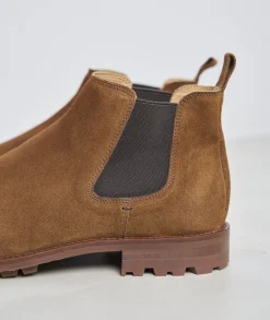 Homme Paire et Fils Bottines-Bottines chelsea commando daimfeuilles mortes
