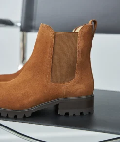 Femme Paire et Fils Boots-Bottines chelsea commando en daim
