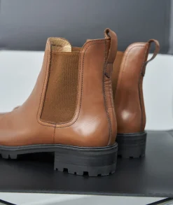 Femme Paire et Fils Boots-Bottines chelsea commando en cuir