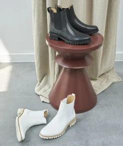 Femme Paire et Fils Boots-Bottines chelsea commando en cuir