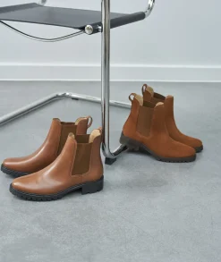 Femme Paire et Fils Boots-Bottines chelsea commando en cuir