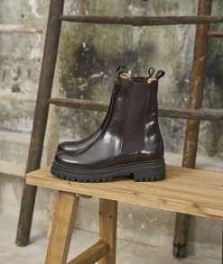 Femme Paire et Fils Boots-BOTTINES CHELSEA en CUIR