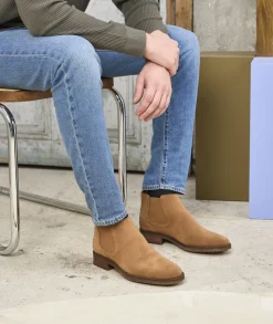 Homme Paire et Fils Bottines-Bottines chelsea en daim