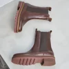 Femme Paire et Fils Boots-BOTTINES CHELSEA FEMME CUIR MARRON