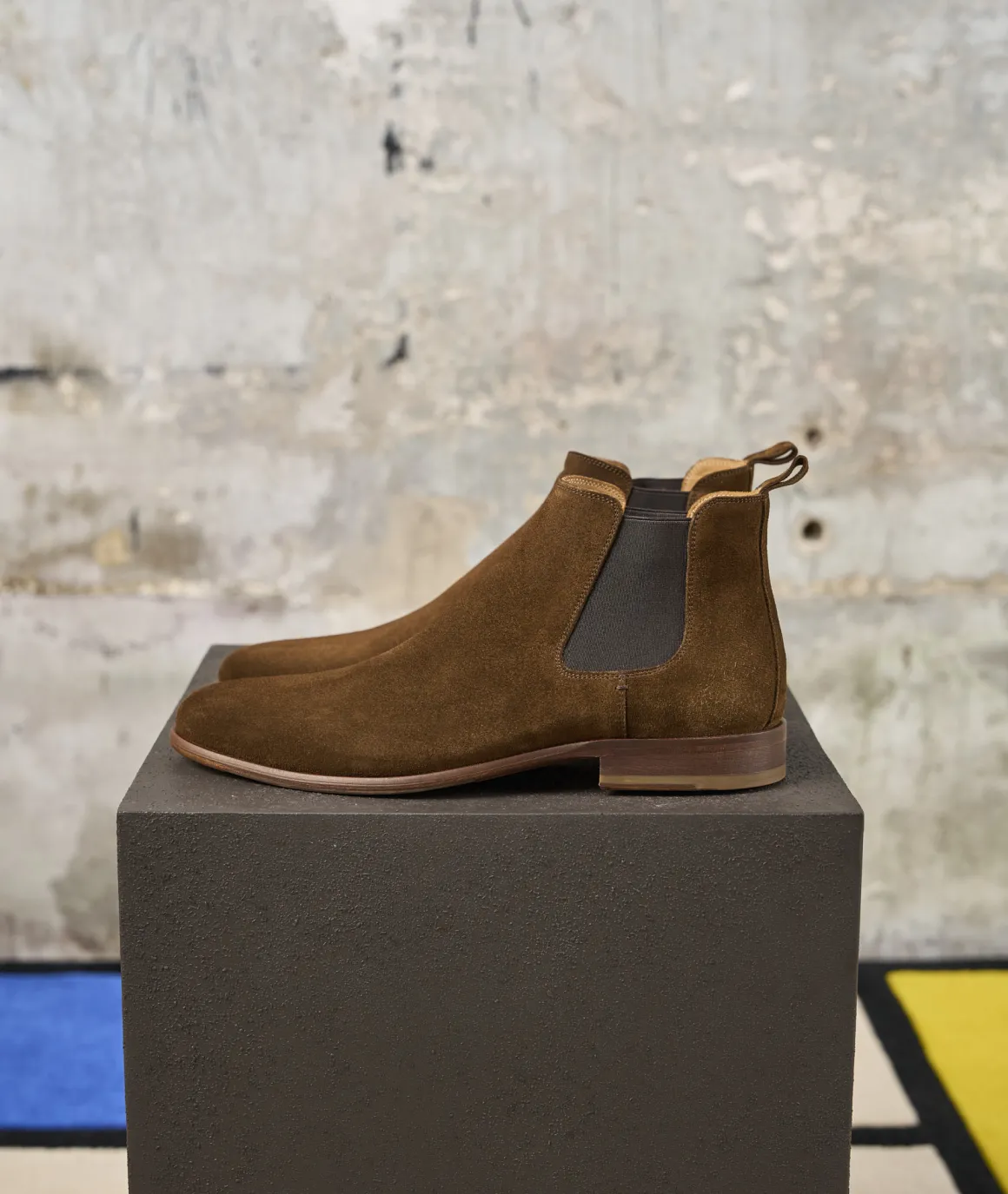 Homme Paire et Fils Bottines-Bottines chelseaen daim