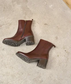 Femme Paire et Fils Boots-Bottines Femme en cuir