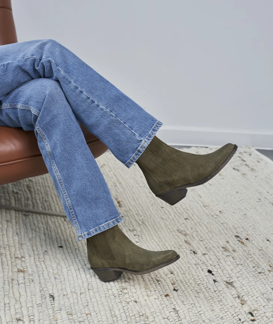 Femme Paire et Fils Boots-BOTTINES FEMME EN DAIM