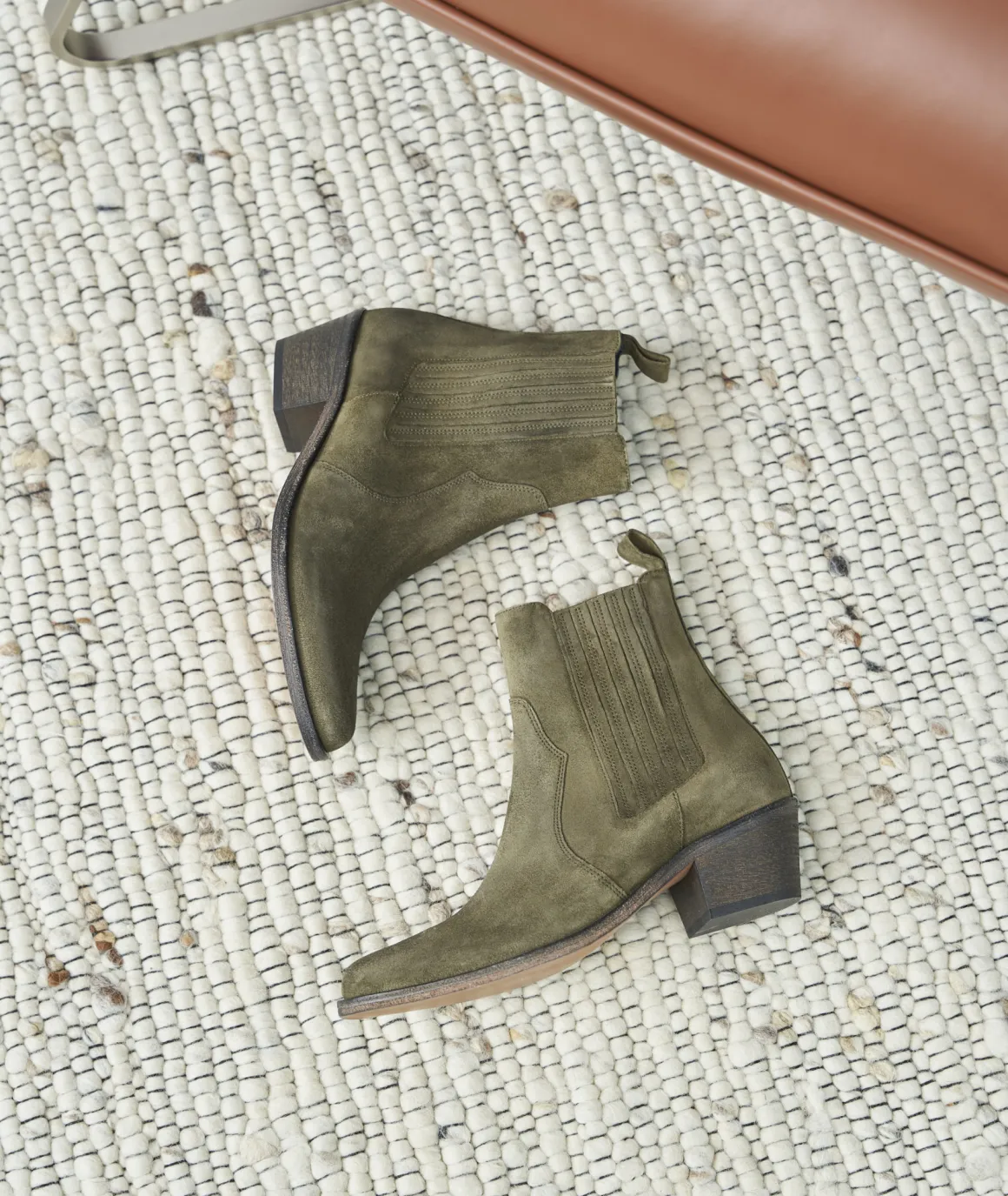 Femme Paire et Fils Boots-BOTTINES FEMME EN DAIM