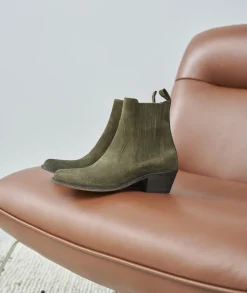 Femme Paire et Fils Boots-BOTTINES FEMME EN DAIM