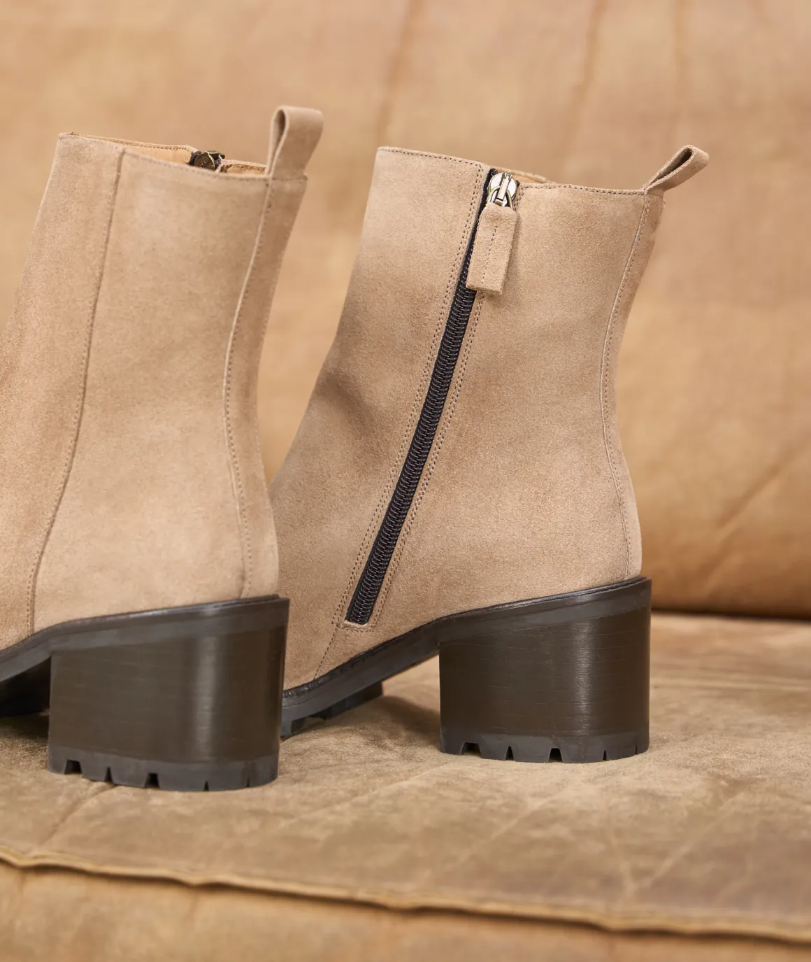 Femme Paire et Fils Boots-Bottines Femme en daim