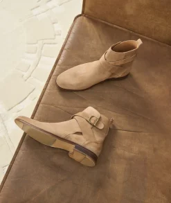 Homme Paire et Fils Bottines-Bottines Jodhpur en daim