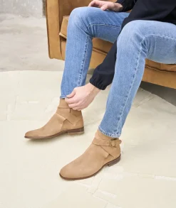 Homme Paire et Fils Bottines-Bottines Jodhpur en daim