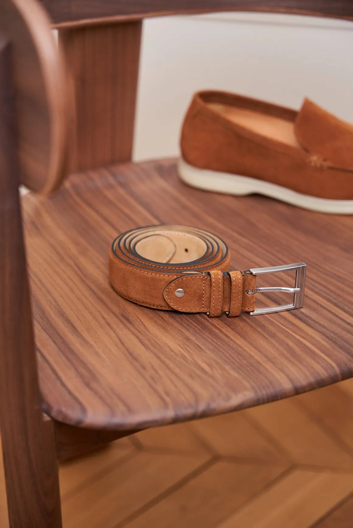 Homme Paire et Fils Ceintures Homme-ceinture en daim pour homme
