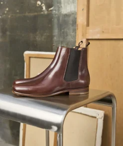 Homme Paire et Fils Bottines-chelsea boots en cuir