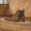 Homme Paire et Fils Bottines-chelsea boots en daim