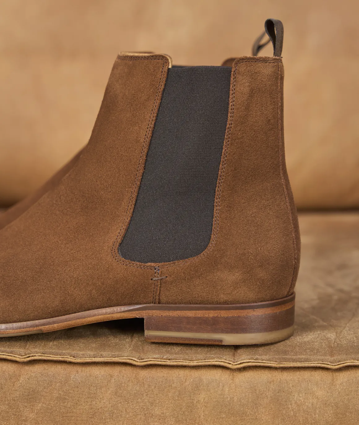 Homme Paire et Fils Bottines-chelsea boots en daim