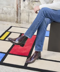 Homme Paire et Fils Bottines-chelsea boots montantes en cuir