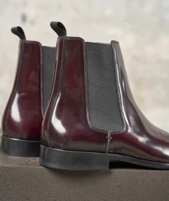Homme Paire et Fils Bottines-chelsea boots montantes en cuir