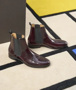 Homme Paire et Fils Bottines-chelsea boots montantes en cuir