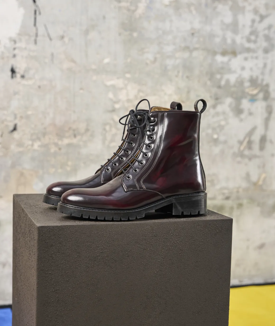 Femme Paire et Fils Boots-combat boots cuir