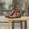 Femme Paire et Fils Boots-combat boots cuir