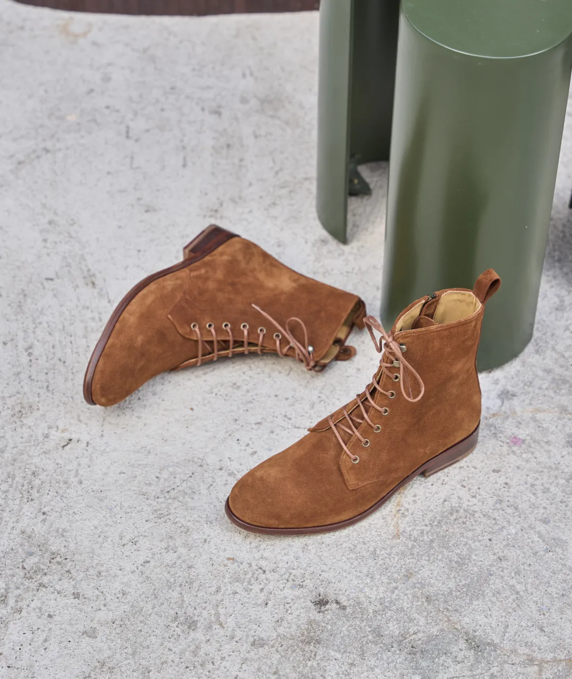 Femme Paire et Fils Boots-combat boots daim