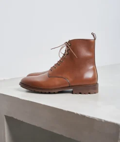 Homme Paire et Fils Combat Boots Homme-COMBAT BOOTS HOMME EN CUIR