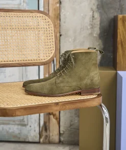 Homme Paire et Fils Combat Boots Homme-Combat boots homme en daim