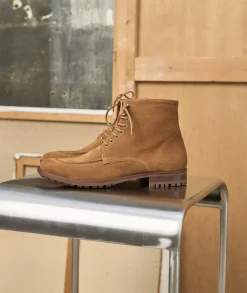 Homme Paire et Fils Combat Boots Homme-Combat boots homme en daim