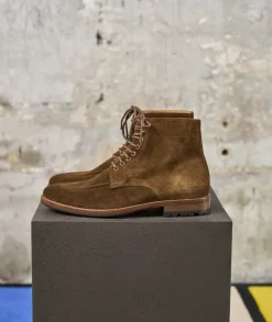 Homme Paire et Fils Combat Boots Homme-Combat boots homme en daim