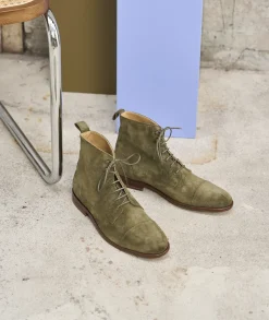 Homme Paire et Fils Combat Boots Homme-Combat boots homme en daim