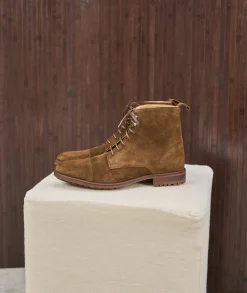 Homme Paire et Fils Combat Boots Homme-Combat boots homme en daim