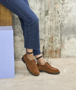 Femme Paire et Fils Mocassins Et Derbies-Derbies femme en daim