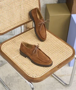 Femme Paire et Fils Mocassins Et Derbies-Derbies femme en daim