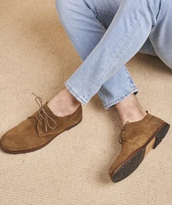 Homme Paire et Fils Derbies Et Richelieu-Derbies homme en daim feuilles mortes