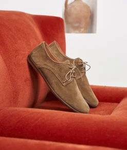 Homme Paire et Fils Derbies Et Richelieu-Derbies homme en daim feuilles mortes
