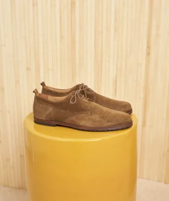 Homme Paire et Fils Derbies Et Richelieu-Derbies homme en daim feuilles mortes