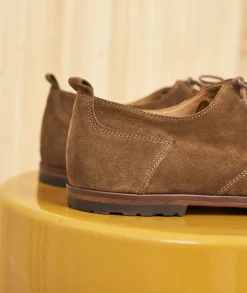 Homme Paire et Fils Derbies Et Richelieu-Derbies homme en daim feuilles mortes