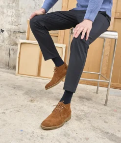 Homme Paire et Fils Desert Boots-Desert boots daim
