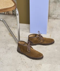 Homme Paire et Fils Desert Boots-Desert boots en daim